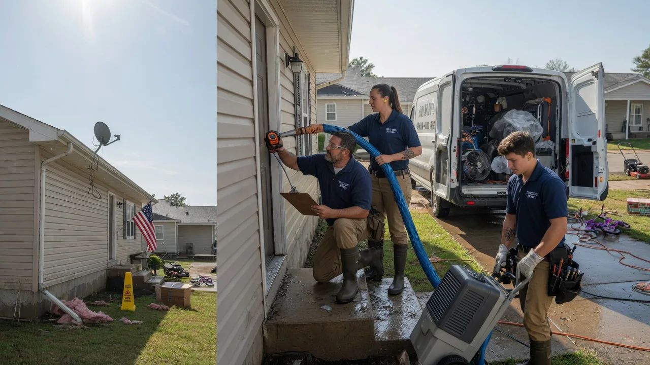 Ceiling Water Damage Restoration in New London, NC near me